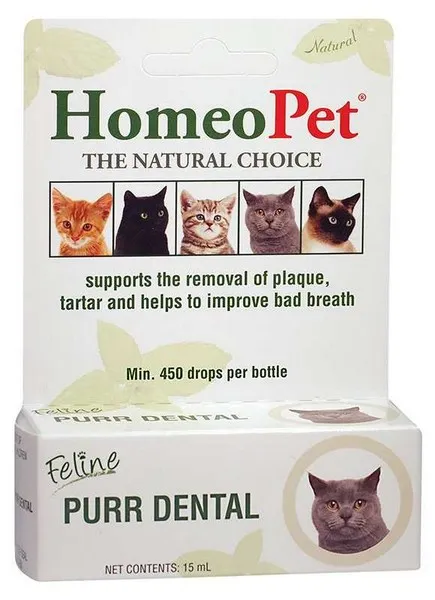 15 mL Homeopet Feline Purr Dental - Health/First Aid